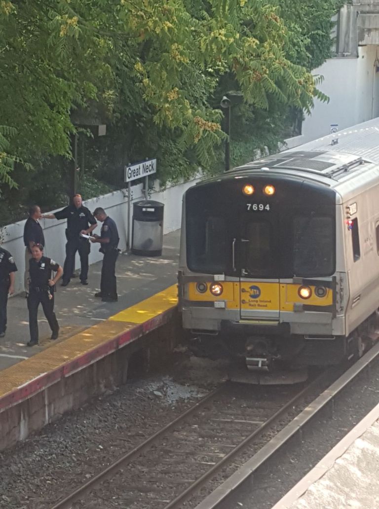 Woman struck by train at Great Neck station in possible suicide attempt