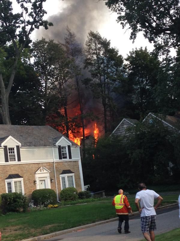 Nassau County Fire Marshals demolish Estates home after fire Nassau County Fire Marshals demolish Estates home after fire