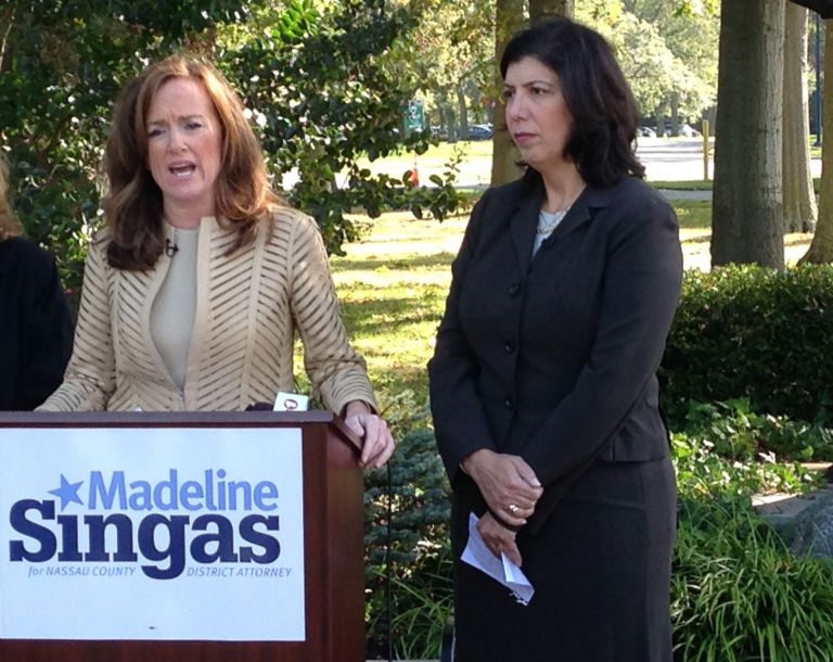 Former Nassau D.A. Kathleen Rice endorses Madeline Singas Former Nassau D.A. Kathleen Rice endorses Madeline Singas