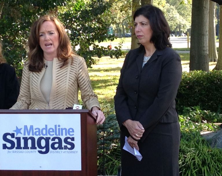 Former Nassau D.A. Kathleen Rice endorses Madeline Singas