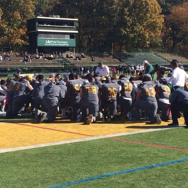 LIU Post football survives on Senior Day