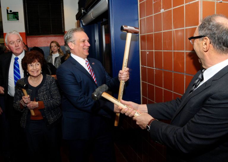 Nassau Veterans Memorial Coliseum renovations underway Nassau Veterans Memorial Coliseum renovations underway