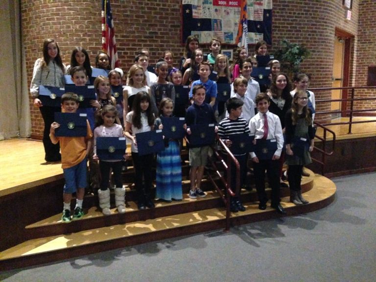 Manhasset Board of Education recognized 40 current and former Munsey Park Elementary School students