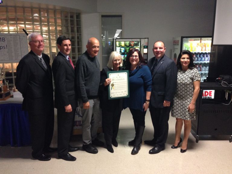 State champion Roslyn Marching Bulldogs honored by Board of Education and Town of North Hempstead officials State champion Roslyn Marching Bulldogs honored by Board of Education and Town of North Hempstead officials
