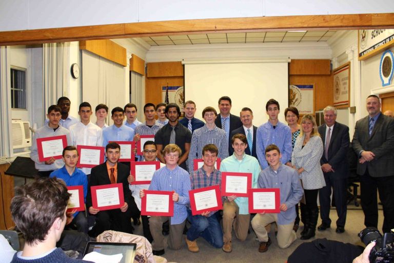 Sewanhaka board honors Floral Park soccer champions Sewanhaka board honors Floral Park soccer champions