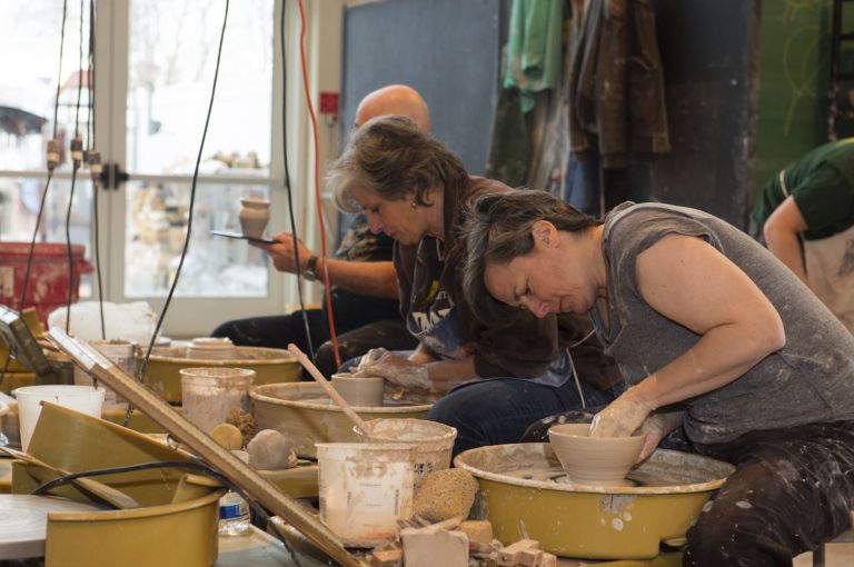 Making bowls at Adelphi to help the community Making bowls at Adelphi to help the community