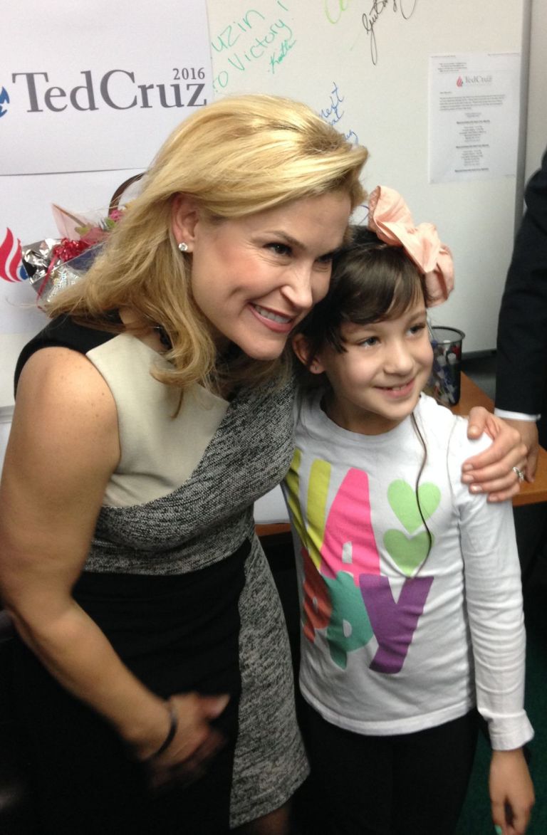 Heidi Cruz touts husband in Mineola