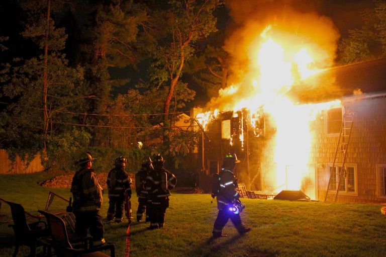 Fire destroys home in Manhasset Fire destroys home in Manhasset