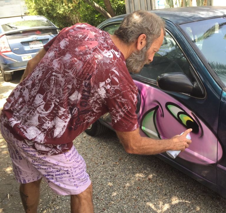Museum exhibit: Scharf painting up to 3 cars Museum exhibit: Scharf painting up to 3 cars