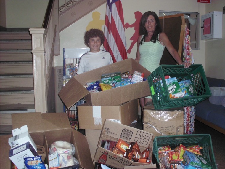 Great Neck mom, son help school support troops