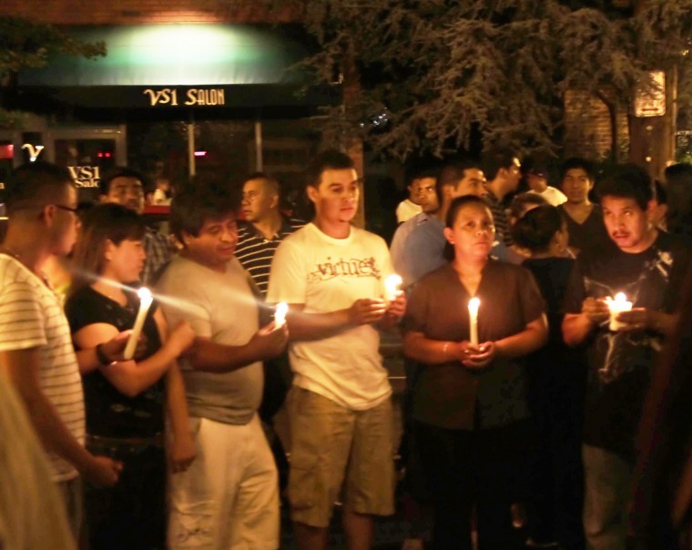 Candlelight vigil for Fabian Lenis Candlelight vigil for Fabian Lenis