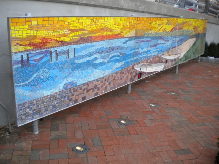 Great Neck Plaza mural has international flair Great Neck Plaza mural has international flair