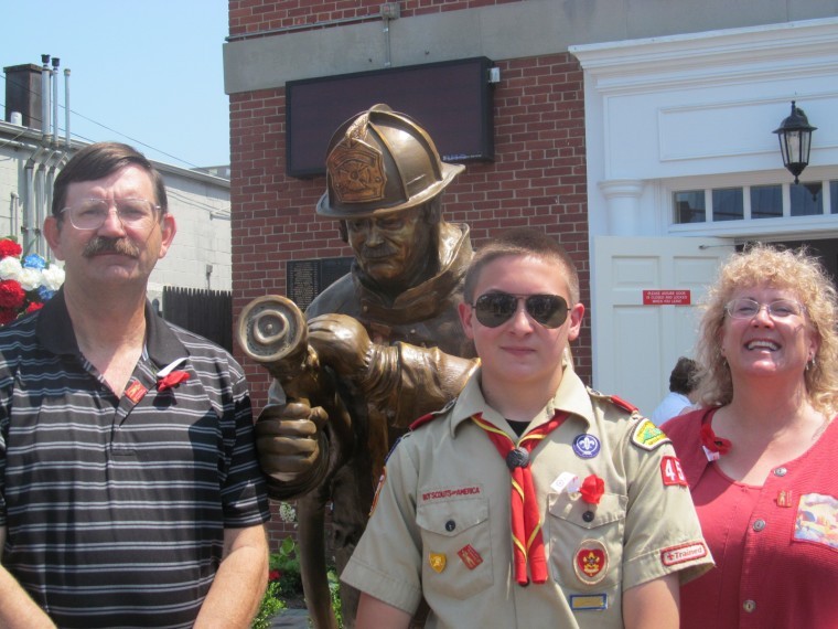 WP firehouse gets firefighter statue WP firehouse gets firefighter statue