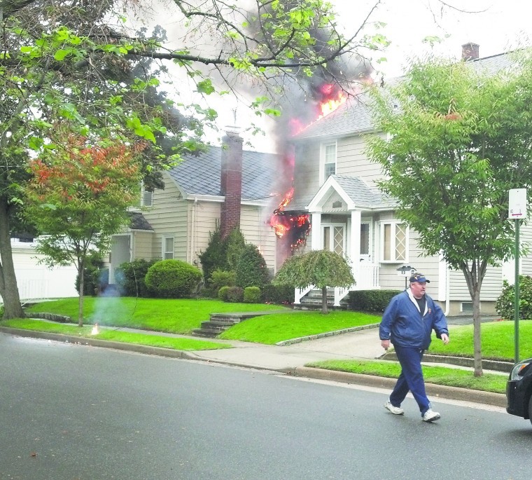 Firefighters save ex-chief’s house