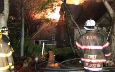 Nearly completed home hit by Saddle Rock blaze Nearly completed home hit by Saddle Rock blaze