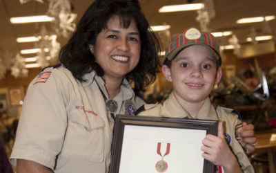 NHP Cub Scout saves sister, wins hero award