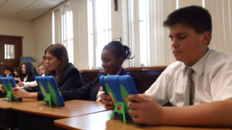 iPads prove valuable learning tool at St. Mary’s Middle School