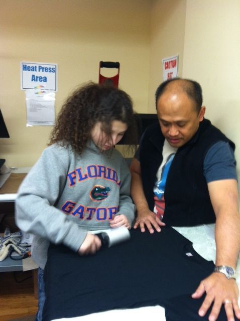 Autistic teenager designs T-shirt line Autistic teenager designs T-shirt line