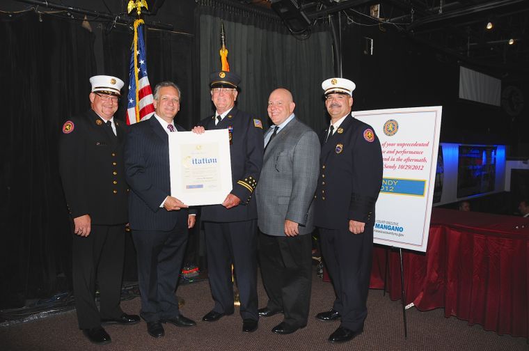 Mangano honors firefighters