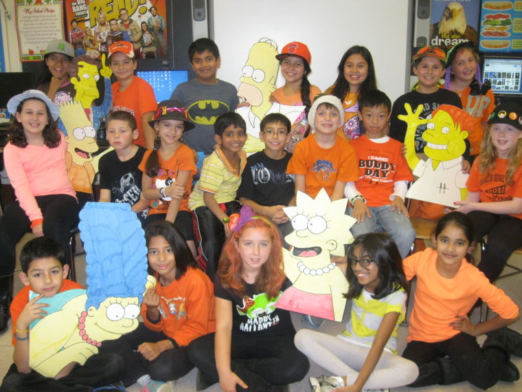 Students meet “The Simpsons” Students meet “The Simpsons”