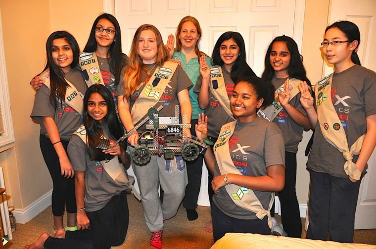 Girl Scouts seek to build a better robot Girl Scouts seek to build a better robot