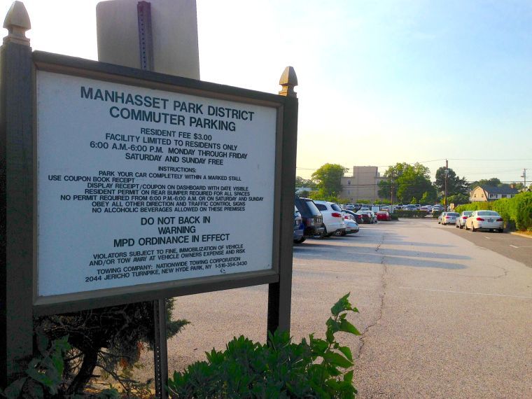 Weekend charge for Manhasset commuter lots