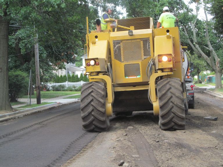 Village road repairs meet timetable