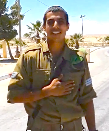 Israeli soldier thanks GN for donations Israeli soldier thanks GN for donations