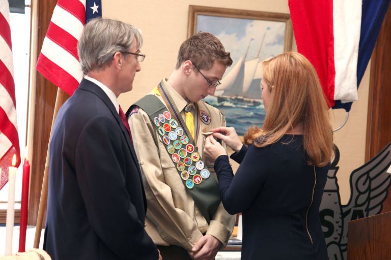 Scout achieves Eagle ranking