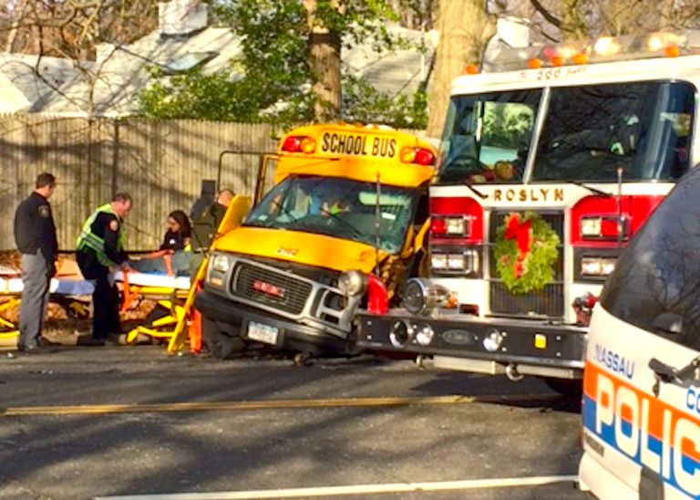 School bus, SUV collide in East Hills School bus, SUV collide in East Hills