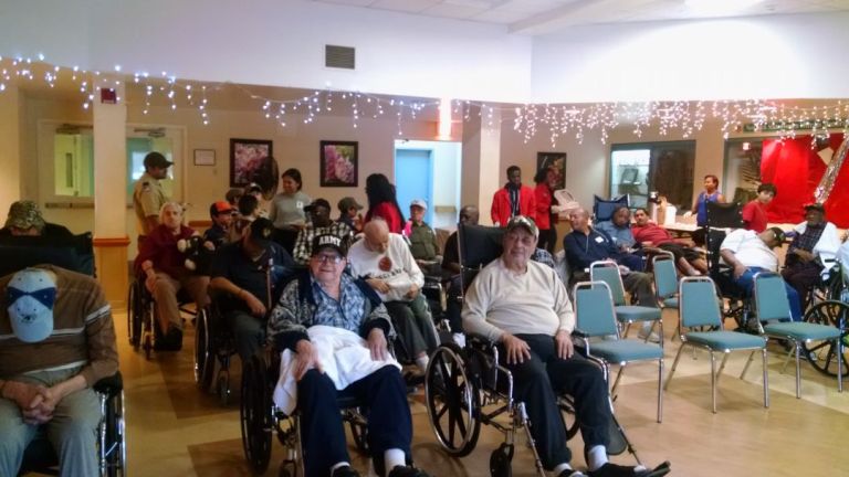 New Hyde Park Cub Scouts bring cheer to veterans New Hyde Park Cub Scouts bring cheer to veterans