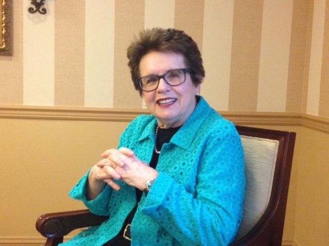 Tennis legend Billie Jean King touts active aging Tennis legend Billie Jean King touts active aging