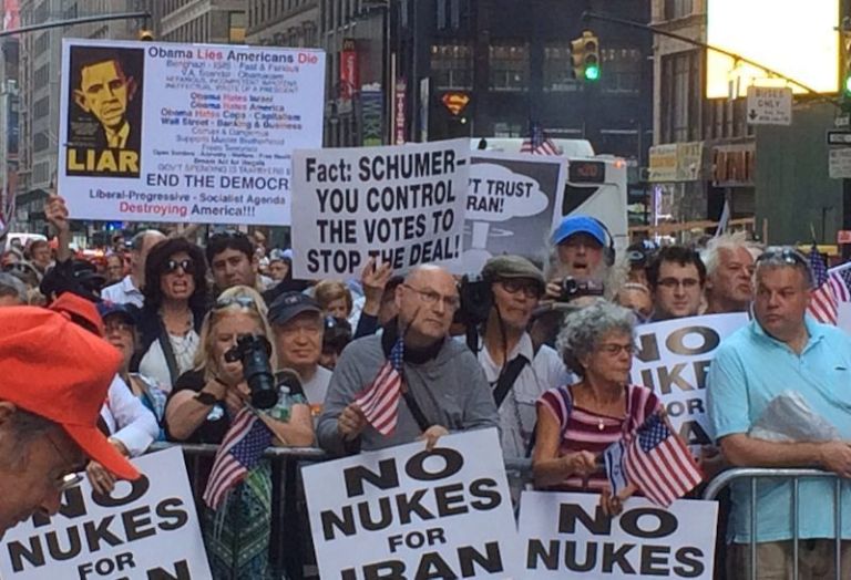 Great Neck resident leads NYC protest of Iran deal