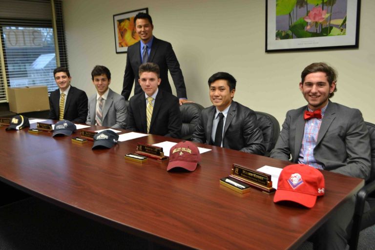 Five from Herricks sign letters of intent