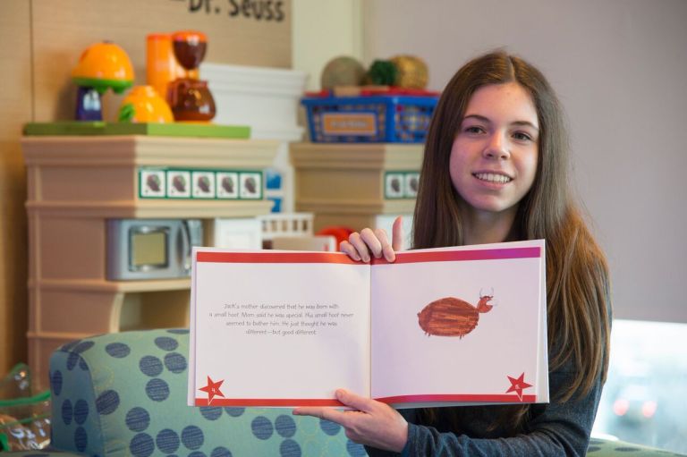 Teen author donates to children’s hospital