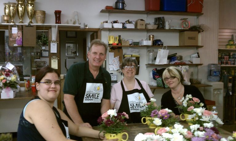 Port florist delivers a big smile