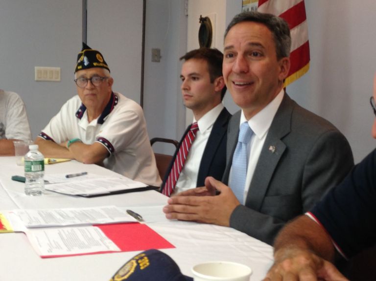 Jack Martins talks healthcare, jobs with vets in Williston Park Jack Martins talks healthcare, jobs with vets in Williston Park