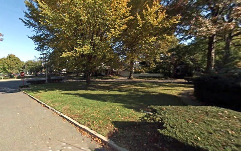 Village turns empty lot into pocket park