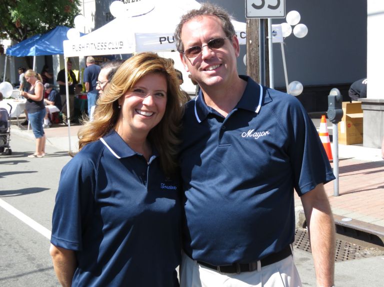 NHP Trustee Donna Squicciarino and Mayor Robert Lofaro.JPG