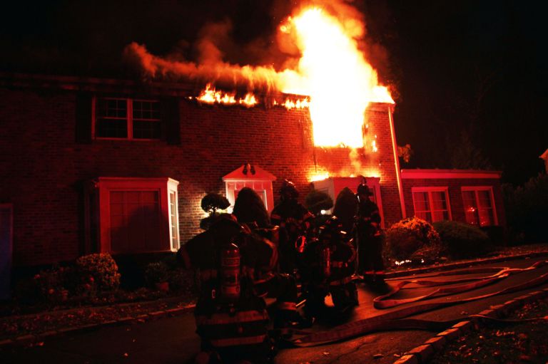 Lake Success home ablaze