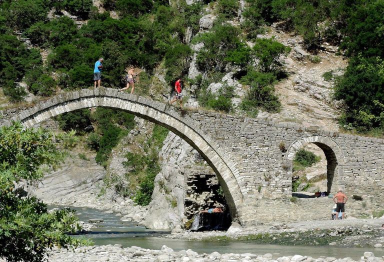 Biking Albania: Farm, Thermal Springs on Route through Countryside into the Mountains