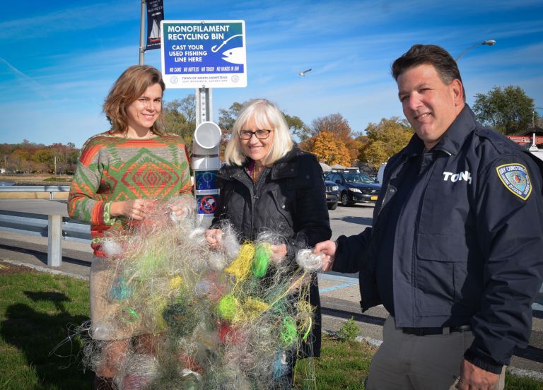 Town reels in 12 cubic yards of line Town reels in 12 cubic yards of line