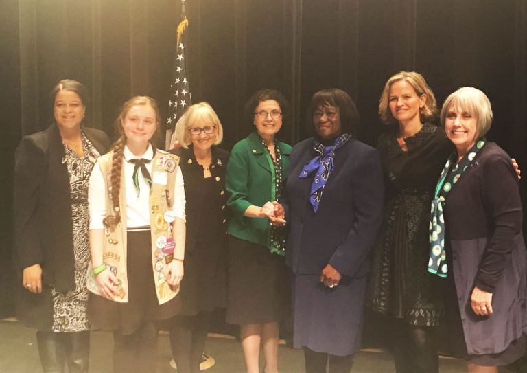 Bosworth attends  Girl Scout event