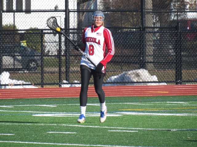 Mineola senior midfielder Annie Cripps (Photo by Gregory Giaconelli)