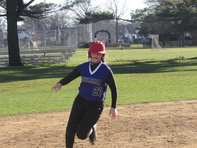 Sewanhaka catcher Julia Kurzrock (Photo by Gregory Giaconelli)