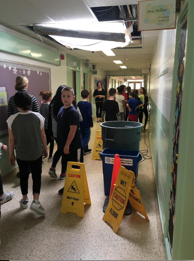 Port school district repairs leaky roof