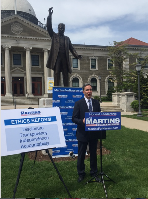 Jack Martins rolls out ethics reform campaign