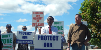 Protest on Powerhouse Road