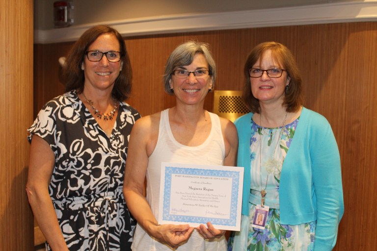 Manorhaven physical education teacher honored Manorhaven physical education teacher honored