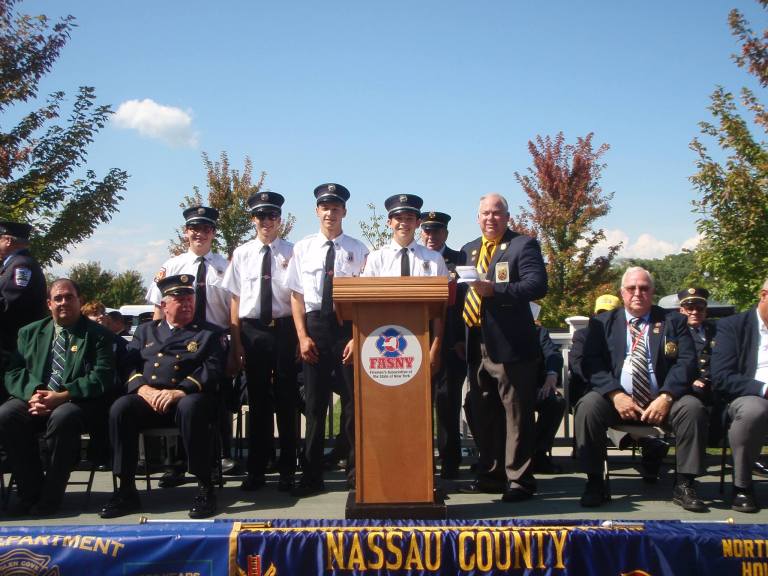 Junior firefighters celebrate LI Day upstate Junior firefighters celebrate LI Day upstate